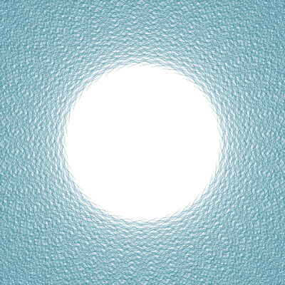 A bright circular light fixture with textured glass surrounding it.